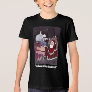 T-shirt En Tri-matière Poutres hautes en noir du garçon