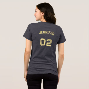T-shirt En Tri-matière Premium Soft Player Nom Jersey Numéro Femme