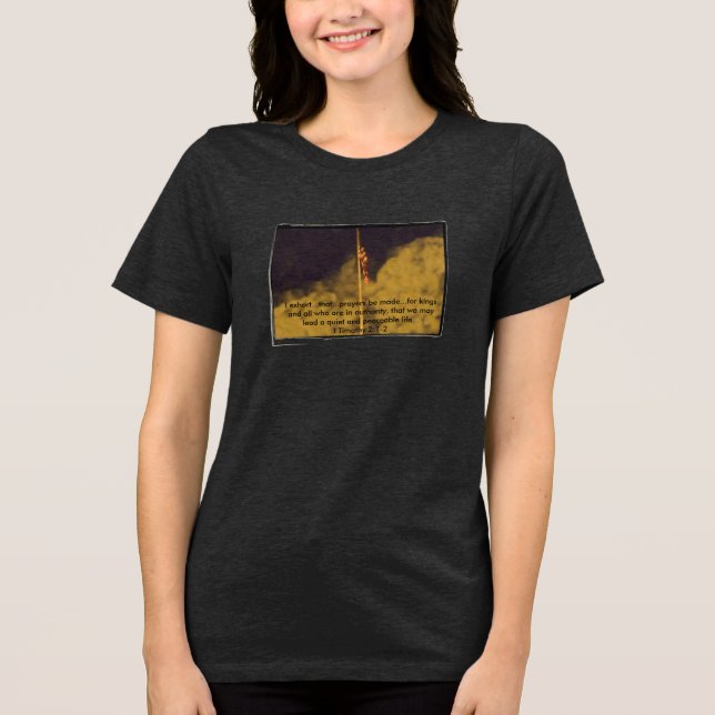 T-shirt En Tri-matière Prières pour la paix- (Recto)