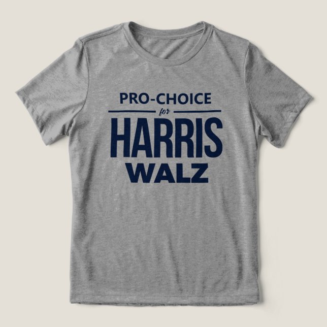 T-shirt En Tri-matière Pro-Choice pour Harris Walz (Design Recto)