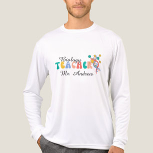 T-shirt En Tri-matière Professeur de biologie personnalisé, journée des p