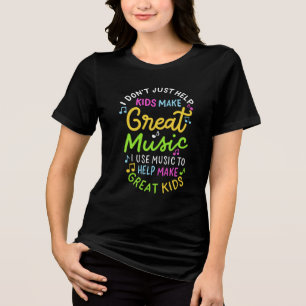 T-shirt En Tri-matière Professeur de musique - Aidez les enfants à faire