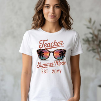 T-shirt En Tri-matière Professeur Rétro Mode Été Texte Personnalisé 