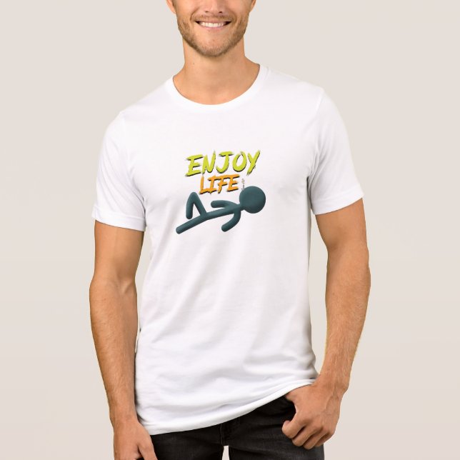 T-shirt En Tri-matière Profitez de la vie (Recto)
