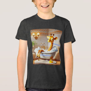 T-shirt En Tri-matière Profondément détendu - Bain moussant au girafe