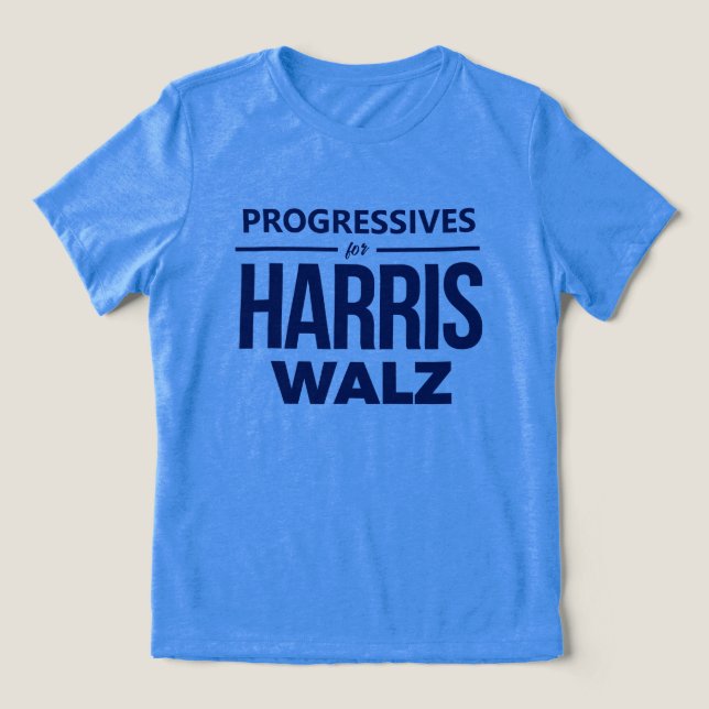 T-shirt En Tri-matière Progressifs pour Harris Walz (Design Recto)