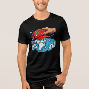 T-shirt En Tri-matière Propriété de USA - Dessin politique satirique