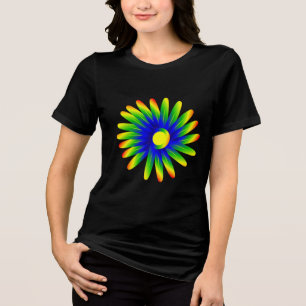 T-shirt En Tri-matière Puissance des fleurs arc-en-ciel