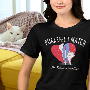 T-shirt En Tri-matière Purrfff Match Couples Parfait Chat Maman Chat Papa