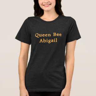 T-shirt En Tri-matière Queen Bee [Nom] Noir et jaune