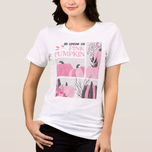 T-shirt En Tri-matière Quelqu'Un A-T-Il Dit Citrouille Rose