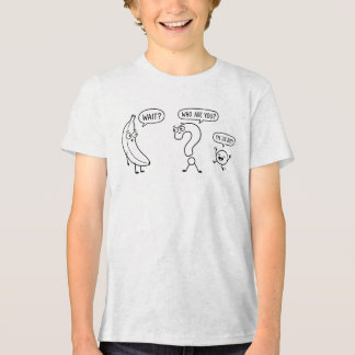 T-shirt En Tri-matière Question Mark et Banane drôle - Bande dessinée min