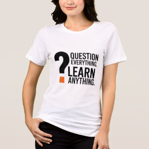T-shirt En Tri-matière Question Tout, Apprendre Tout - Pensée-Prov
