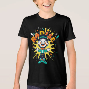 T-shirt En Tri-matière Radise Clown Joyeux – Tee Cartoon Éclaboussure de