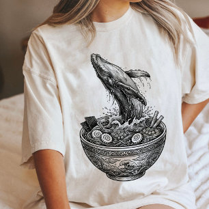 T-shirt En Tri-matière Ramen de baleine, nourriture japonaise, art Ukiyo-