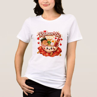 T-shirt En Tri-matière Ramen-tique – Bol à ramen kawaii mignon