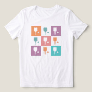 T-shirt En Tri-matière Raquette de Pickle Ball Confort Colors