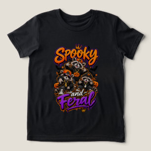 T-shirt En Tri-matière Ratonneaux d'Halloween Garçon Sauvage Effrayant