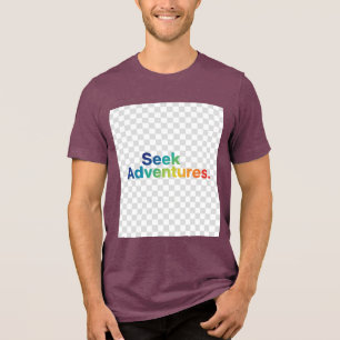 T-shirt En Tri-matière Recherchez des Aventures – Explorez au-delà du Tee