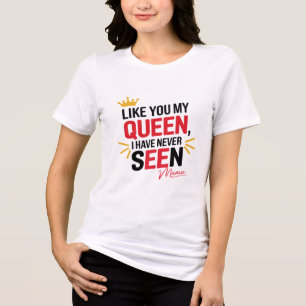 T-shirt En Tri-matière "Reine de mon coeur - Amour de maman" 👑 ❤️