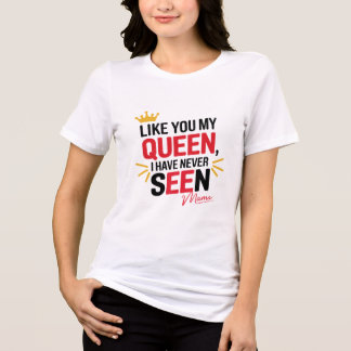 T-shirt En Tri-matière "Reine de mon coeur - Amour de maman" 👑 ❤️
