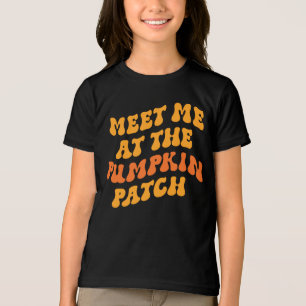 T-shirt En Tri-matière Rencontrez-Moi Au Patch Citrouille