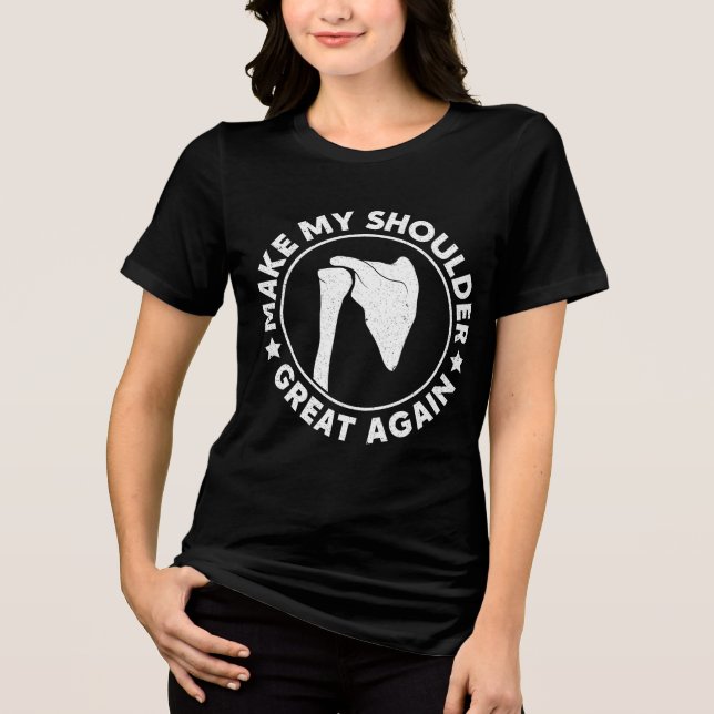 T-shirt En Tri-matière Rendre mon épaule grande encore Drôle blessure à l (Recto)