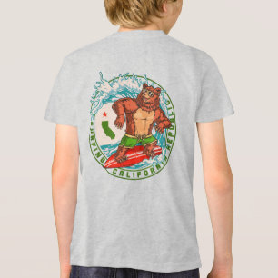 T-shirt En Tri-matière République de l'ours de surf de Californie