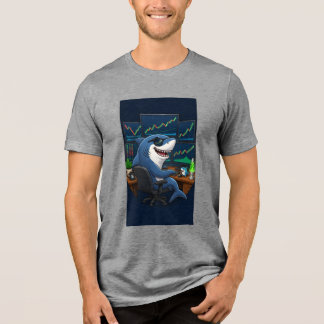 T-shirt En Tri-matière Requin de Wall Street.