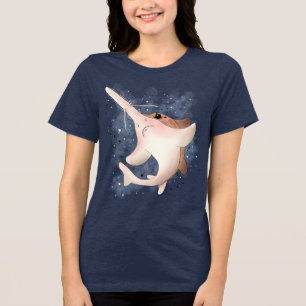T-shirt En Tri-matière Requin-scie grincheux