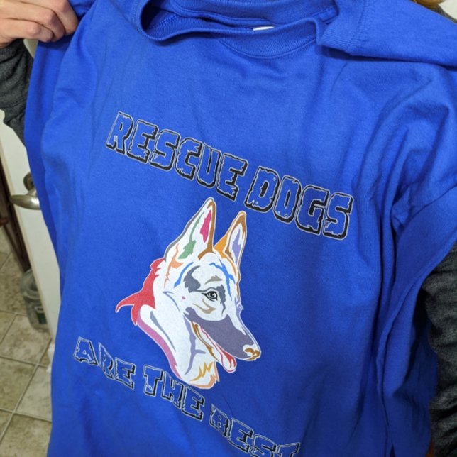 T-shirt En Tri-matière Rescues are the Best - German Shepherd (Short Sleeve Tshirt)