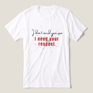 T-shirt En Tri-matière Respect, pas Spin - Handicap Fierté