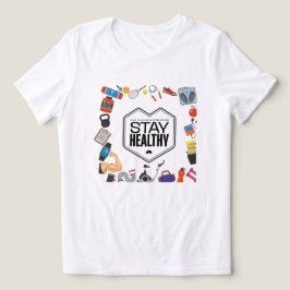 T-shirt En Tri-matière rester en bonne santé conception de motivation
