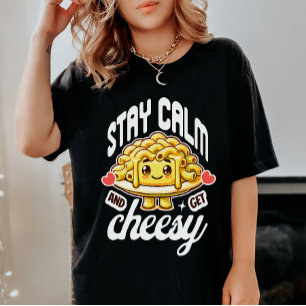 T-shirt En Tri-matière Restez Calme Et Obtenez Du Mac Et Du Fromage Froma