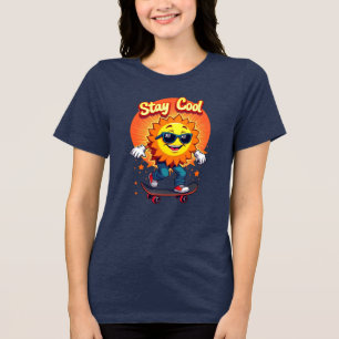 T-shirt En Tri-matière Restez Cool avec Skateboard Sun