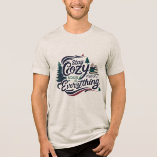 T-shirt En Tri-matière Restez Cozy – Lectures Forestières & Paix Fluide