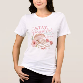 T-shirt En Tri-matière Restez Parfaite Graphique pour Femmes