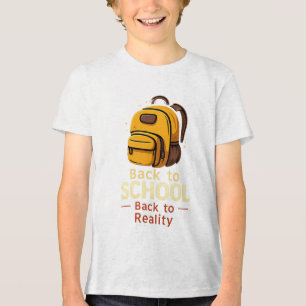T-shirt En Tri-matière Retour à la chemise de l'école - Drôle retour à la