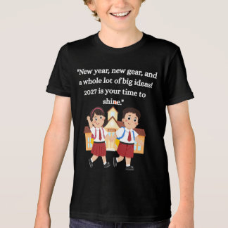 T-shirt En Tri-matière Retour à l'école 2027 Enfants Motivation