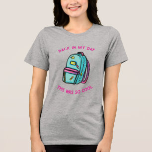 T-shirt En Tri-matière Retour Dans Mon Sac À Dos De Jour