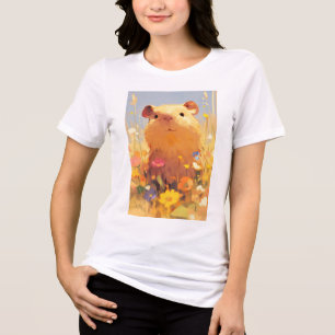 T-shirt En Tri-matière Retraite herbeuse du capybara