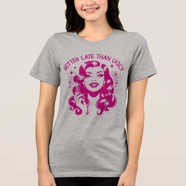 T-shirt En Tri-matière Retro 1950 Glam Girl Drôle Citation sarcastique (Recto)