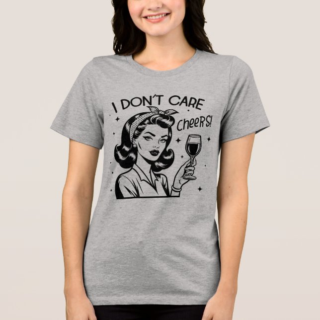 T-shirt En Tri-matière Retro 1950 Glam Girl Drôle Citation sarcastique (Recto)