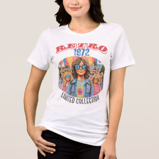 T-SHIRT  EN TRI-MATIÈRE RETRO 1972 - RETRO REVIVAL (COLLECTION LIMITÉE)