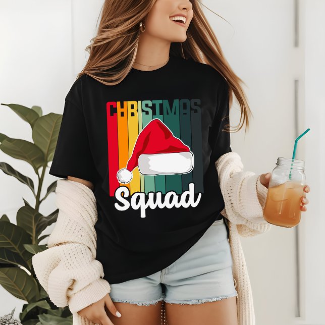 T-shirt En Tri-matière Retro Christmas Squad Santa Hat Festive (Créateur téléchargé)