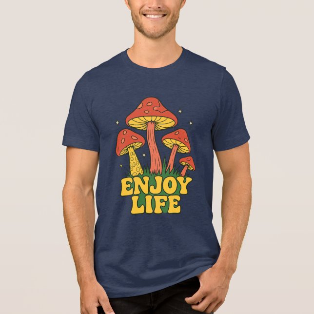 T-shirt En Tri-matière Retro Enjoy Life Sweatshirt (Recto)