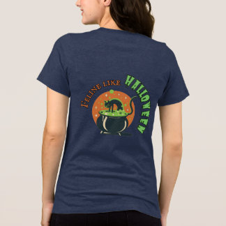 T-shirt En Tri-matière Rétro Halloween Chat Faire Potion