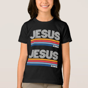 T-shirt En Tri-matière Rétro Jésus roi chrétien