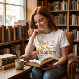 T-shirt En Tri-matière Rétro Perdu dans les Chapitres Amateur de Livres