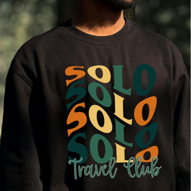 T-shirt En Tri-matière Rétro Solo Travel Club Vacances (Créateur téléchargé)